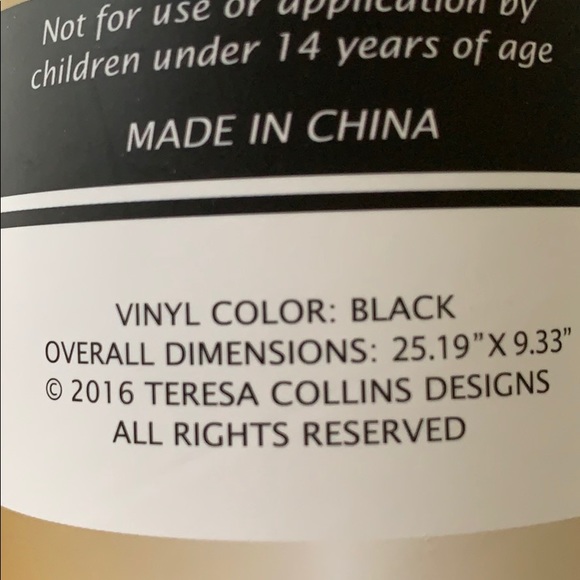 Infinity Family Vinyl Decal 25 x 9 Teresa Collins - Picture 5 of 5